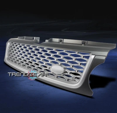 2010 2011 2012 LAND ROVER RANGE SPORT FRONT HOOD GRILLE GRILL GREY SILVER MESH - Imagem 1 de 4