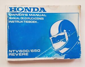 Honda NTV600/650 Revere 1988 factory original Owner's Manual