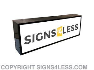OUTDOOR LED LIGHT BOX SIGN 12"x 48''x5" WITH FULL COLOR DIRECT PRINT GRAPHICS