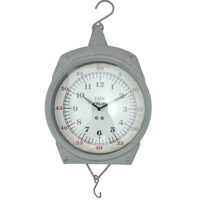 Reloj de Pared Escala Colgante Rústico Vintage Retro Granja Mercantil Cocina Decoración Foto 1 de 4