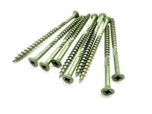 4.5mm x 80mm PROFESSIONAL DECKING SCREWS LANDSCAPE FENCING DECK GREEN TIMCO - Picture 1 of 9