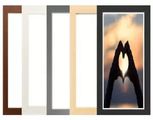 Panoramic Picture Frame Photo Frame Real Wood Poster Frames Many Sizes & Colours - Picture 1 of 6