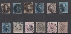 QZ25063/ BELGIUM – 1851 / 1878 USED CLASSIC SELECTION – CV 205 $ - Picture 1 of 2