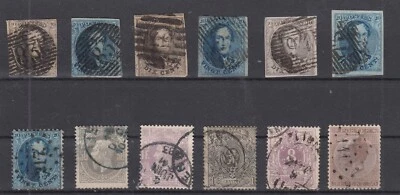 QZ25063/ BELGIUM – 1851 / 1878 USED CLASSIC SELECTION – CV 205 $ - Image 1 of 2