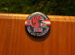 Cincinnati Bengals 1988 AFC Champions XXIII Super Bowl 2 1/4" Pin Pinback Button - Picture 1 of 2