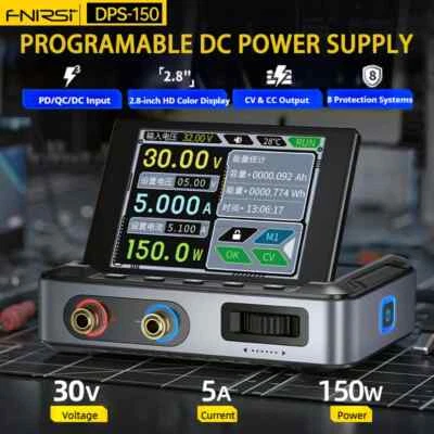 FNIRSI DPS150 Portable Laboratory DC Power Supply 30V 5A 150W Voltage Regulator - Image 1 of 4