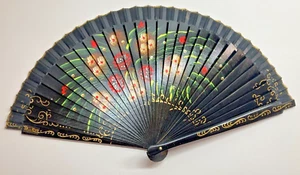 Beautiful Vintage Oriental Asian Hand Painted Decorative Wall Art Fan - Picture 1 of 8