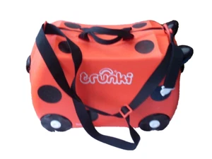 Trunki Harley The Ladybird Sit And Ride Case With Strap And Key - Used #129 - Picture 1 of 5