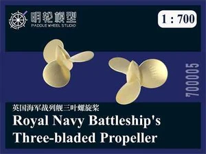 PWD 1/700 Royal Navy Battleship's Three-bladed Propeller 3D Printed - Picture 1 of 4