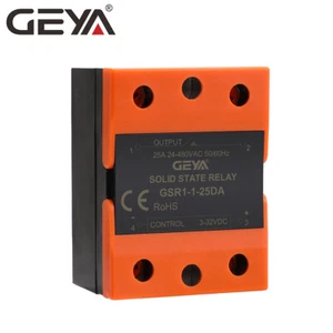 GEYA Solid State Relay Module SSR-10/25/40/60/80/100/120DA 3-32VDC to 24-480VAC - Picture 1 of 12
