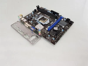 MSI H61M-P31/W8 Socket LGA1155 DDR3 Micro ATX Motherboard With I/O Shield - Picture 1 of 5