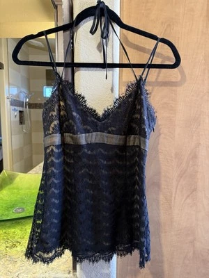 BCBG Lace Black Top Size Small - Image 1 of 4