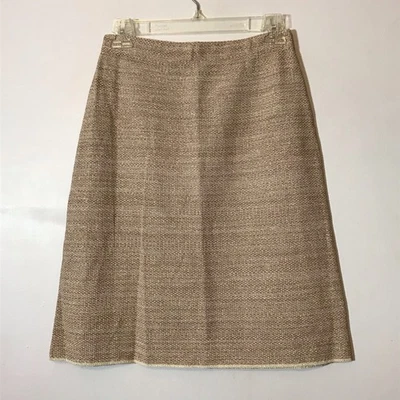 Falda elástica Wolford metálica dorada beige línea A para mujer talla pequeña Foto 1 de 4