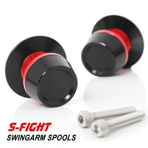 8MM Red Swingarm Spools Screws For Z650 17 18 19 20 21 22 23 - Picture 1 of 6