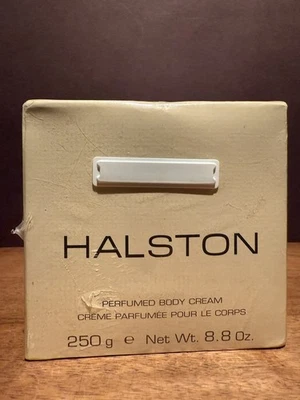 Винтажный парфюмированный крем для тела HALSTON 8,8 унции крем парфюмерия Pour Le Corps ЗАПЕЧАТАННЫЙ - Изображение 1 из 4