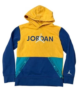 Jordan Big Kids M (Boy’s) Full Sleeve Color Blocked Vert Tape Pullover Hoodie - Picture 1 of 3