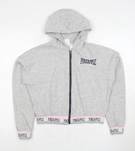 Pineapple Girls Grey Full Zip Hoodie 2 Years with Logo - Picture 1 of 12