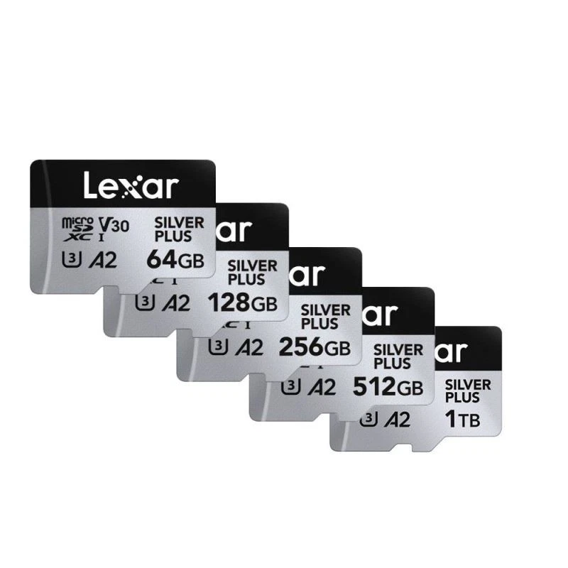 New Lexar Professional SILVER PLUS 512GB 1TB microSD Card V30 U3 A2 UHS-I CL10 - Image 1 of 1