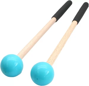 Biaungdo 2er Pack 8,7 Zoll Glockenspiel Schlägel, Gummi Xylophon Schlägel blau - Bild 1 von 2