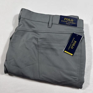 Polo Ralph Lauren Slim Fit Chino Pants Mens 42x32 Stretch Performance Gray NWT - Picture 1 of 13