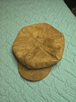 Vintage Beret Hat Tan Women's One Size  - Image 1 of 3