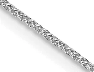 Collar cadena espiga oro blanco 14K 18 pulgadas (1,0 mm) - Imagen 1 de 4
