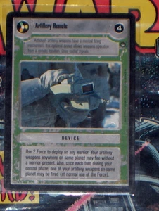 CCG STAR WARS HOTH RARE CARD ARTILLERY REMOTE STARWARS DECIPHER R - Bild 1 von 1
