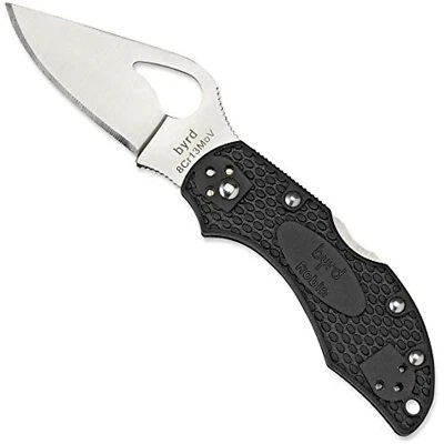 Spyderco Byrd Robin 2 Plastic Handle Plain BY10PBK2 NEW - Image 1 of 4