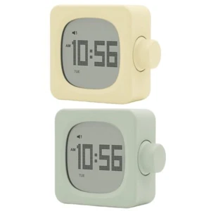 Cubic LED Display Digital Alarm Clock with Snoozes Night Lamp Countdown Timer - Picture 1 of 10