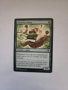 MTG Magic the Gathering großzügiger Besucher (185/606) Kamigawa Neon Dynastie Neuwertig - Bild 1 von 1