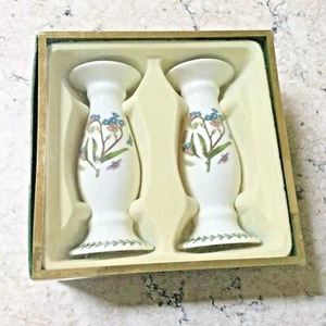 Portmeirion Botanic Garden Candlesticks BG76034X Set of 2 New in Box - Picture 1 of 2