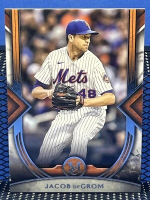 2022 Topps Museum Collection JACOB DEGROM New York Mets Base 38 - Image 1 of 2