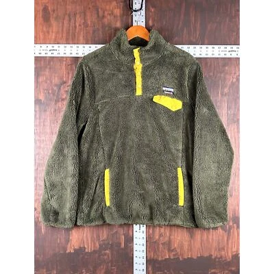 Gerry Hi Pule Half Snap Sweater Fleece Sherpa Jacket Pullover Green Mens Large - Image 1 of 4