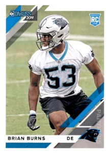 2019 Donruss Brian Burns Rookie RC PWE Insert Panthers #256 - Imagen 1 de 2