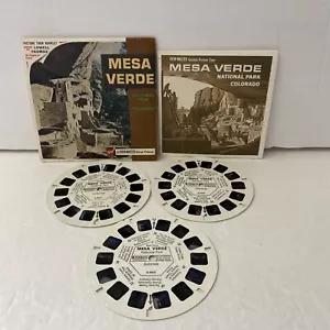 VIEW-MASTER De Colección CONJUNTO de 3 CARRETES Parque Nacional Mesa Verde Paquete GAF A 325 - Imagen 1 de 5