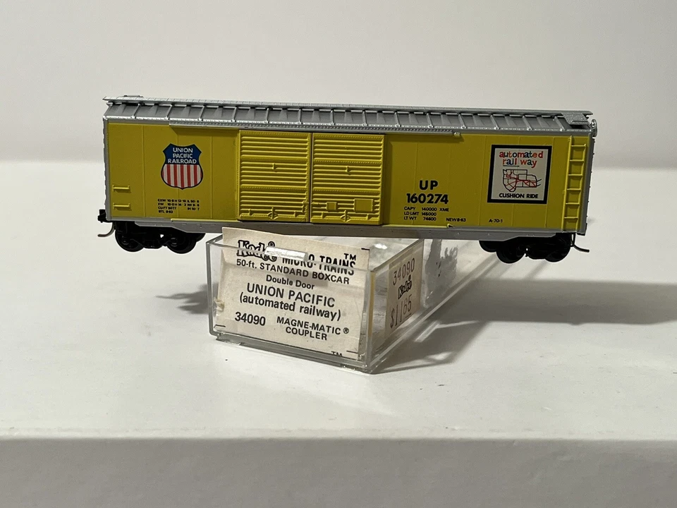 N Scale MTL 34090 Union Pacific 50' Double Door Boxcar 160253 N457