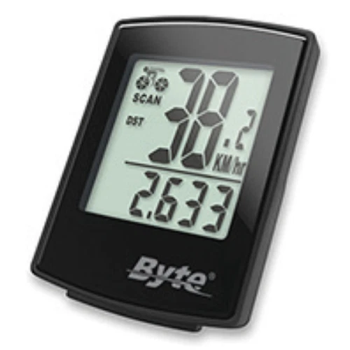 BYTE CONTACHILOMETRI CICLOCOMPUTER WIRELESS SENZA FILO 20 FUNZIONI BICI MTB - Immagine 1 di 1