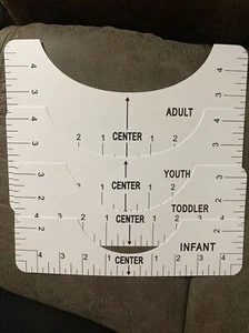 Tshirt Ruler Guide Alignment Tool T-shirt Center Design Heat Press Vinyl Measure - Picture 1 of 1