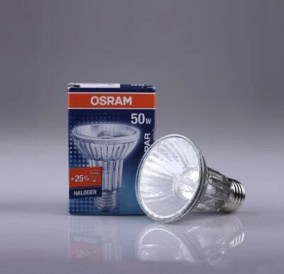 OSRAM 64832SP 230V50W E27/ES Halopar 20 ALU Lamp 64832FL PAR20 64832 SP FL Bulb - Image 1 of 4