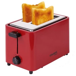 Courant 2-Slice Toaster Cool Touch, Red /Stainless - Picture 1 of 13