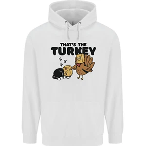 Thanks Giving Christmas Turkey Cat Childrens Kids Hoodie - Picture 1 of 68