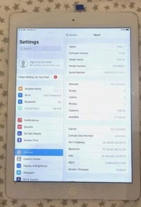 Apple iPad Air 1st Gen. 128GB, Wi-Fi + Cellular (Unlocked), 9.7in - Silver - Afbeelding 1 van 5