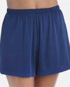 New! MAXINE OF HOLLYWOOD Size 16W MW6NK51 NAVY SOLID JOGGER SHORTS w/Briefs - Picture 1 of 15