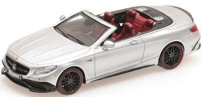 Mercedes AMG S63 S Class Cabriolet 2016 Brabus 850 Silver Minichamps 437034232 - Image 1 of 2