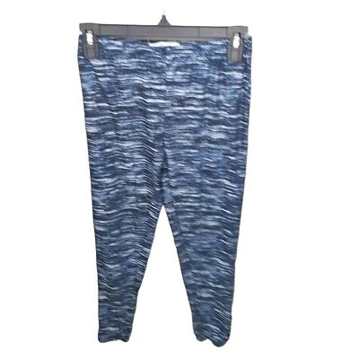 Eye Candy Womens Size M Blue Geometric Crop Leggings - Image 1 of 4