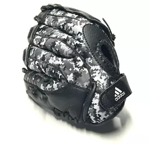 Adidas Baseball Glove Black Camo Youth TS1100DC RHT Leather 10” CLEAN - Picture 1 of 9