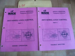 Mack Trucks Anti Wheel Lock Control Manuals Parts 1 & 2 - Picture 1 of 1