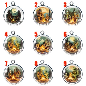 Bigfoot & Aliens Glas Cabochon Charms - Bild 1 von 20