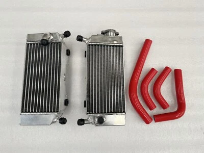 🔥Fit Honda CRF250R 2004-2009;CRF250X 2004-2017 aluminum radiator+silicone hose - Image 1 of 4