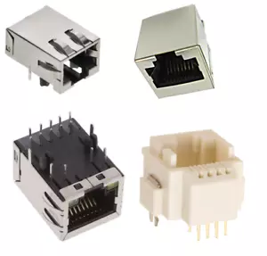 8p8c RJ45 Ethernet Modular Connector Socket Jack Vertical & Horizontal - Bild 1 von 5